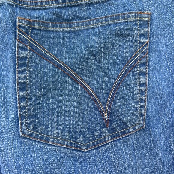 Lane Bryant Venezia Womens 22 Petite Stretch Flare Jeans Medium Wash Denim - Picture 12 of 12